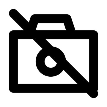 recommend clip art: no camera icon