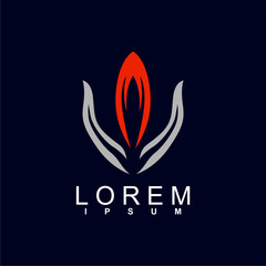 abstract logo design. unique and characterful, geometric abstract logo, modern and cute logo concept	