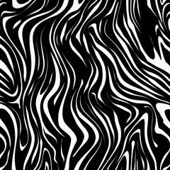 Fototapeta premium black and white seamless pattern, seamless zebra pattern, zebra skin pattern, zebra skin texture, black and white seamless pattern, abstract pattern with lines, abstract background, abstract pattern,
