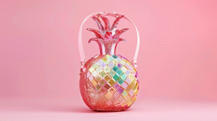 Cute pineapple-shaped bag, perfect for summer, can be used as a handbag or shoulder bag, very cute and fashionable.