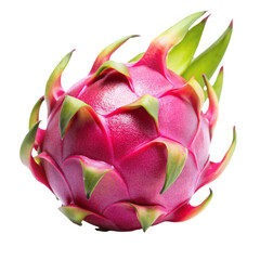 Dragon fruit isolated on transparent background.