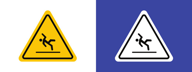 Slip Hazard Alert Sign Prevent Falls in Slippery Zones