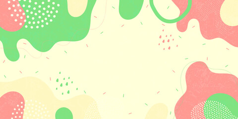 Bright background. Abstract shapes, bright colors. Minimalist pattern background.