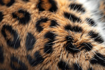 Close-up of a leopard's fur