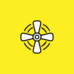 Fototapeta premium fan icon vectors illustration symbol design