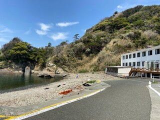 日本の素朴な海岸