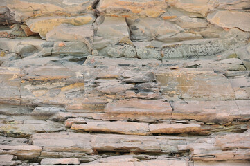 The rocks unique shape is due to erosion that occurred 150 million years ago during the Jurassic age, when the whole mountain was under sea water. Ubon Ratchatani, Thailand.