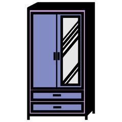 cupboard icon vector illustration symbol design
