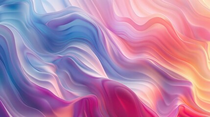 Fototapeta premium Capture the attention of your audience with a photo featuring a trendy color gradient wave background, providing ample space for text to create striking cards.