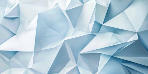 Modern White and Blue Geometric Angular Background