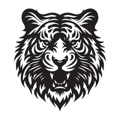 Tiger logo. head tiger vector illustration. Logo tiger