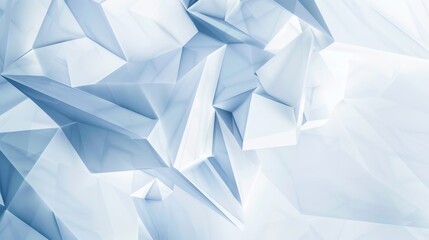 Obraz premium Modern White and Blue Geometric Angular Background