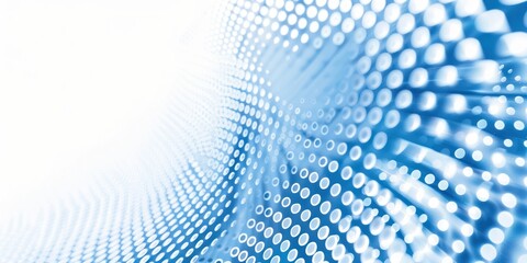 Fototapeta premium Generate an eye-catching photo showcasing the modern and bright aesthetic of blue and white halftone art, suitable for various design projects. 