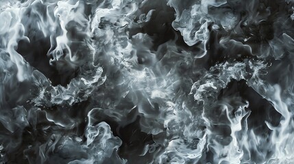 Obraz premium Black and white abstract background. Smoke, fog or liquid in motion.
