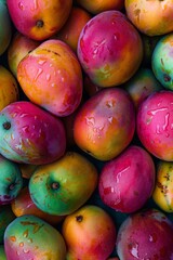 Pile of fresh mangoes.