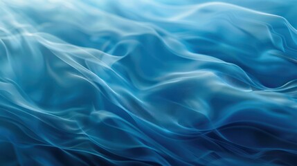 Obraz premium Illustrate the concept of tranquility and serenity with a image featuring a serene blue abstract background enhanced by a smooth motion blur pattern. 