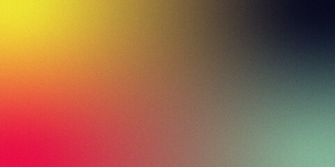 Fuchsia vibrant pink blurred yellow grainy gradient background. Carmine pink pale grainy gradient texture. Soft gradient backdrop with grain and noise.