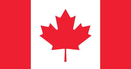 Illustration of the Canada national flag