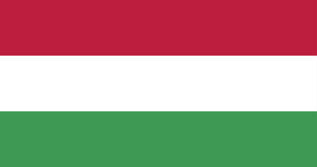 Illustration of the Hungary national flag