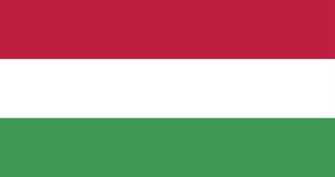 Illustration of the Hungary national flag