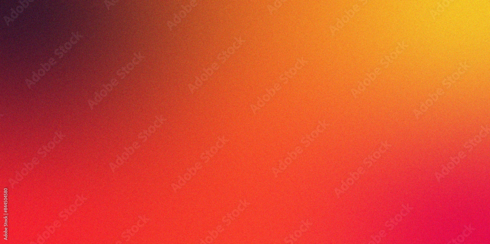 Fototapete fuchsia vibrant pink blurred yellow grainy gradient background. carmine pink pale grainy gradient te