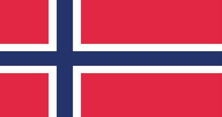 Obraz premium Illustration of the Norway national flag