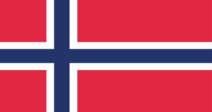 Illustration of the Norway national flag