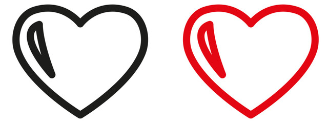 Heart Symbol Icon Perfect for Romantic and Love-Themed Designs