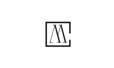 M, MM, M Abstract Letters Logo Monogram	