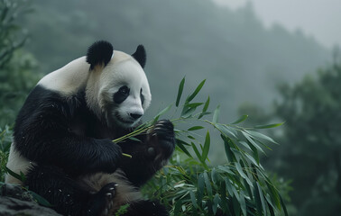 Obraz premium Close-up of Giant Panda