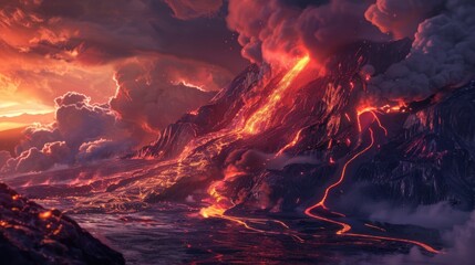 Volcanic eruption