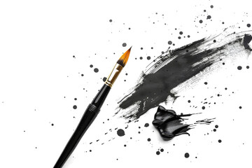 Artistic Calligraphy Graphic Isolated on Transparent Background