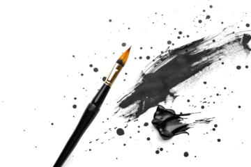 Artistic Calligraphy Graphic Isolated on Transparent Background