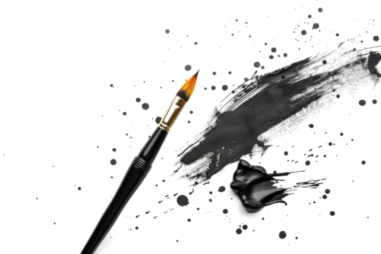 Artistic Calligraphy Graphic Isolated on Transparent Background