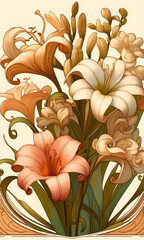 カサブランカとフリージア　