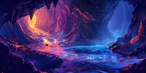 Shining Hollows: Unveiling the Secrets of Caves Illuminated by Enchanting Patterns