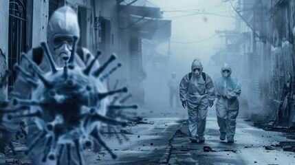 Fototapeta premium public health disaster Widespread outbreak of infectious diseases