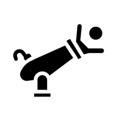 human cannon icon illustration