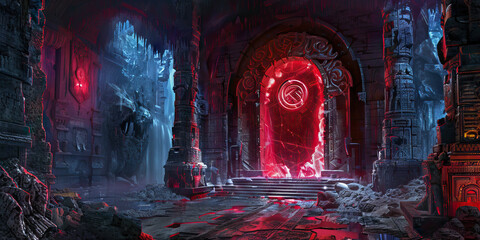 Cultists' Enigma: Sinister Symbols and Dark Rites Unveiled in Hidden Temples, Obsidian Black