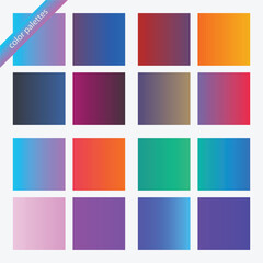 Fototapeta premium gradient color palettes. 