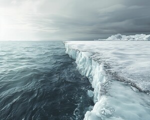 climate change advocacy featuring a clear area on the left for advertisements