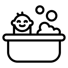 baby bath, soap, tub, bathtub, tub