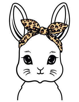 recommend clip art: Easter Cute Bunny | Leopard Bunny | Easter Sunday | Rabbit Farm Owner | Rabbit | Stuffed Animal | Bunny Pet Portrait | Original Illustration | Vector and Clipart | Cutfifle and Stencil