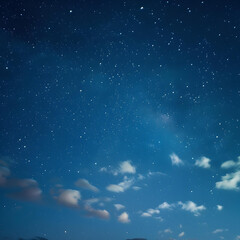 night sky with clouds
