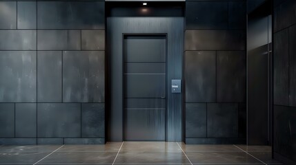 an elegant core door of an office