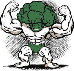 Muscular Bodybuilder man
