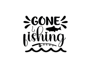 Fishing Groovy Design