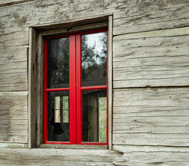 Obraz premium old wooden window