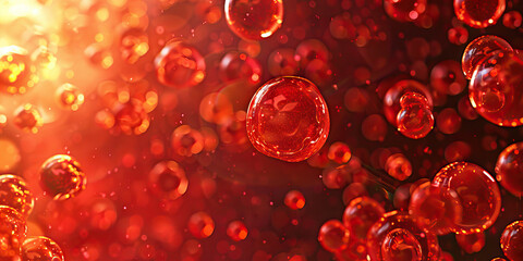 Garnet Red Rust Remover Reaction: Microscopic examination of garnet red-colored rust remover chemicals, illustrating rust oxidation and removal