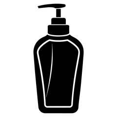 Fototapeta premium A flat beautiful hand wash silhouette vector illustration